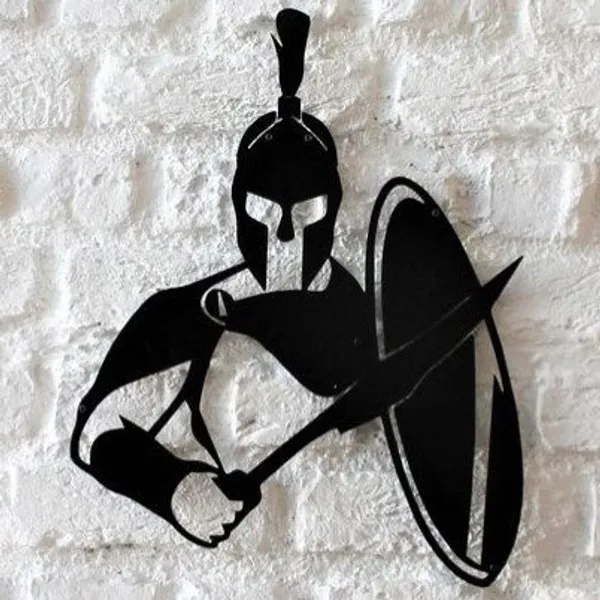 Sparten_Metal_Art_From_Laserwall_Warrior_Metal_Wall_Art_Wall_Decor_Interior_Housewarming_Gift_Wall_Sign_Metal_Wall_Decor