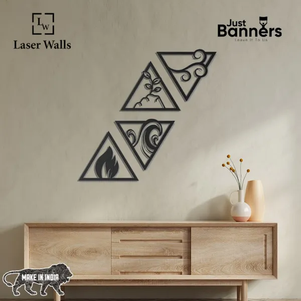 Four_Elements_4metalwallart_Metal_Wall_Decoration_Metal_Art_Wall_Hangings_Geometric_Wall_Art_Metal_Sign_Wall_Sign_Metal_Wall_Dec