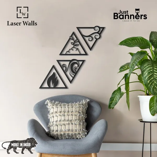 Four_Elements_4metalwallart_Metal_Wall_Decoration_Metal_Art_Wall_Hangings_Geometric_Wall_Art_Metal_Sign_Wall_Sign_Metal_Wall_Dec