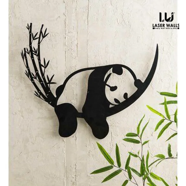Sleeping_Panda_Metal_Art_From_Laserwall_Sleeping_Panda_Metal_Wall_Art_Wall_Decor_Geometric_Home_Office_Decoration