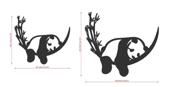 Sleeping_Panda_Metal_Art_From_Laserwall_Sleeping_Panda_Metal_Wall_Art_Wall_Decor_Geometric_Home_Office_Decoration