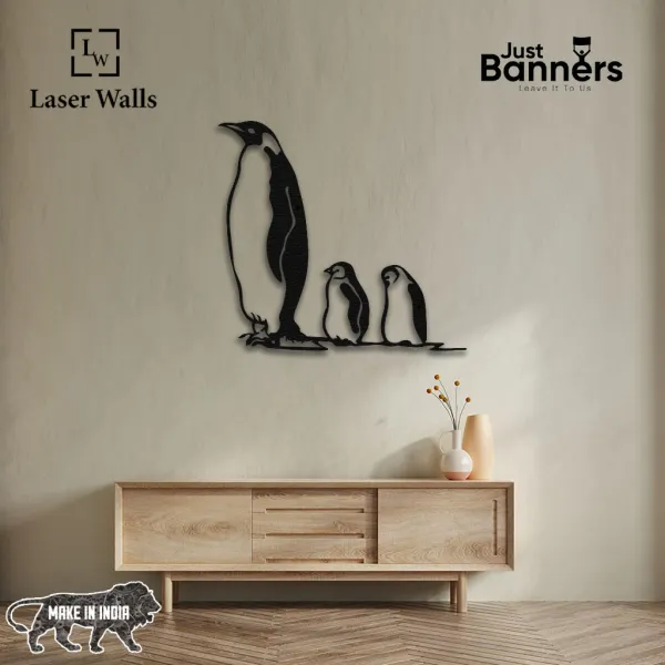 Penguin_Wall_Decor_Animal_Metal_Decor_Metal_Wall_Art_Home_Wall_Hangings_Geometric_Wall_Art_Home_Metal_Decor_From_Laserwall