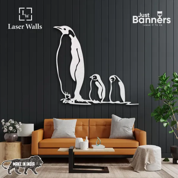 Penguin_Wall_Decor_Animal_Metal_Decor_Metal_Wall_Art_Home_Wall_Hangings_Geometric_Wall_Art_Home_Metal_Decor_From_Laserwall