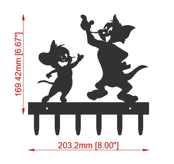 Cartoon_Character_Wall_Mounted_Key_Holder