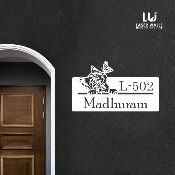 Cats_Kittens_Farm_House_House_Name_Plate_Number_Plate_Wooden_Name_Plate_Customised_Number_Plate_Steel_Name_Plate_Lasercut_Name_Plate