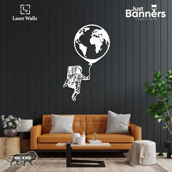 Astronaut_Metal_Wall_Art_From_Laserwall_Kids_Room_Metal_Wall_Art_Space_Metal_Art_World