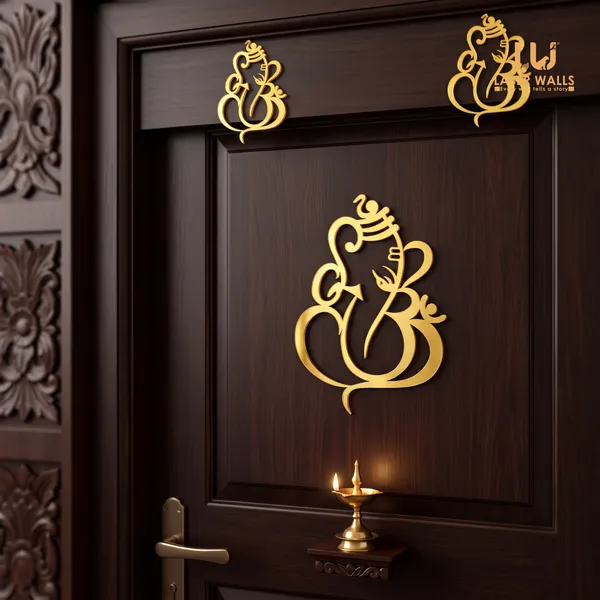 Gold_Finish_Ganesha_Religious_Wall_Decor