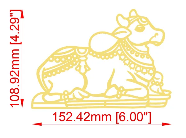 Gold_Cow_Motif_Wall_Decor