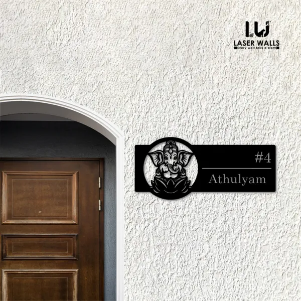 Lord_Ganesha_Farm_House_House_Name_Plate_Number_Plate_Wooden_Name_Plate_Customised_Number_Plate_Steel_Name_Plate_Lasercut_Name_Plate