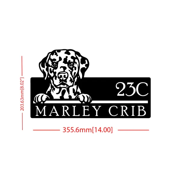 Dalmatian_Dog_Farm_House_House_Name_Plate_Customised_Plate_Steel_Name_Plate_Lasercut_Name_Plate_Metal_Name_Plate_Office_Name_Plate