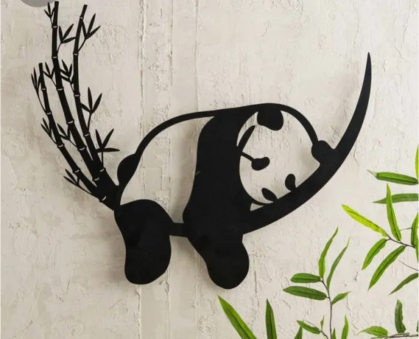 Sleeping_Panda_Metal_Art_From_Laserwall_Sleeping_Panda_Metal_Wall_Art_Wall_Decor_Geometric_Home_Office_Decoration