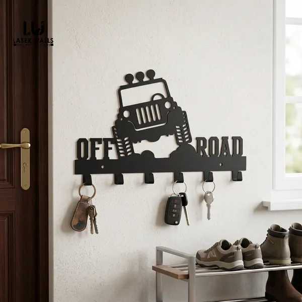 Black_Off_Road_Jeep_Wall_Mounted_Key_Holder