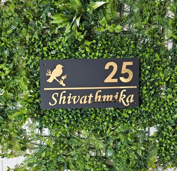 Black_Custom_House_Name_Plate_With_Number
