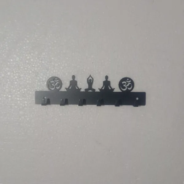 Black_Metal_Om_And_Yoga_Wall_Key_Holder