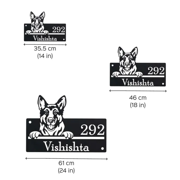 German_Shepherd_Dog_Farm_House_House_Name_Plate_Customised_Plate_Steel_Name_Plate_Lasercut_Name_Plate_Metal_Name_Plate_Office_Name_Plate