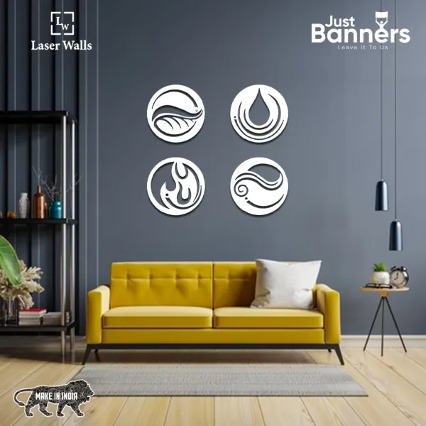 Four_Element_Metal_Wall_Art_Fire_Water_Air_Earth_Metal_Wall_Art_Metal_Wall_Art_For_Living_Room_Metal_Wall_Art_For_Dining_Room_4_Pcs