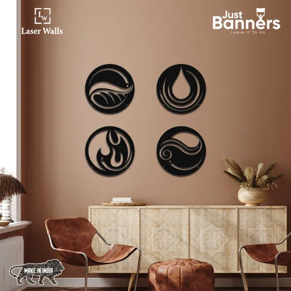 Four_Element_Metal_Wall_Art_Fire_Water_Air_Earth_Metal_Wall_Art_Metal_Wall_Art_For_Living_Room_Metal_Wall_Art_For_Dining_Room_4_Pcs