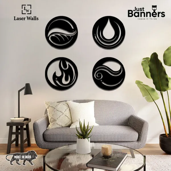 Four_Element_Metal_Wall_Art_Fire_Water_Air_Earth_Metal_Wall_Art_Metal_Wall_Art_For_Living_Room_Metal_Wall_Art_For_Dining_Room_4_Pcs