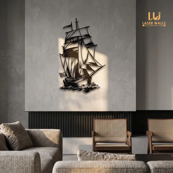 Ship_Metal_Wall_Art_Boat_Metal_Wall_Art_Laserwall