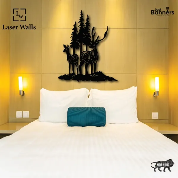 Deer_Metal_Wall_Hanging_Gift_Forest_Landscape_2_Deers_Laserwall