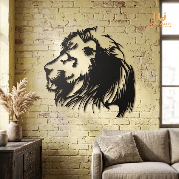 Lion_Face_Metal_Wall_Hanging_Laserwall_Metal_Art_Gift_Wildlife_2_Face_Lion