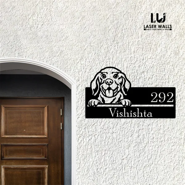 Labrador_Dogs_Farm_House_House_Name_Plate_Wooden_Name_Plate_Customised_Number_Plate_Lasercut_Name_Plate_Metal_Name_Plate_Office_Name_Plate