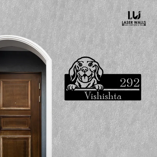 Labrador_Dogs_Farm_House_House_Name_Plate_Wooden_Name_Plate_Customised_Number_Plate_Lasercut_Name_Plate_Metal_Name_Plate_Office_Name_Plate