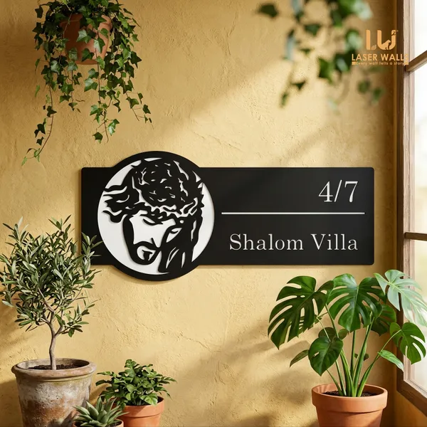Jesus_Farm_House_House_Name_Plate_Number_Plate_Wooden_Name_Plate_Customised_Number_Plate_Steel_Name_Plate_Lasercut_Name_Plate