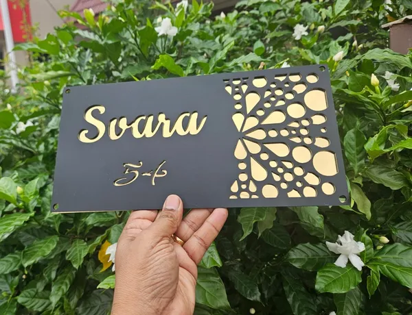 Black_Decorative_Name_Plate_With_Gold_Lettering