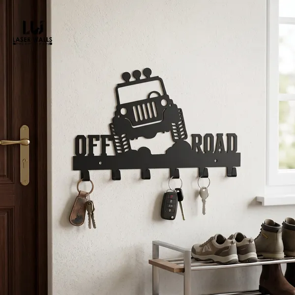 Black_Off_Road_Jeep_Wall_Mounted_Key_Holder
