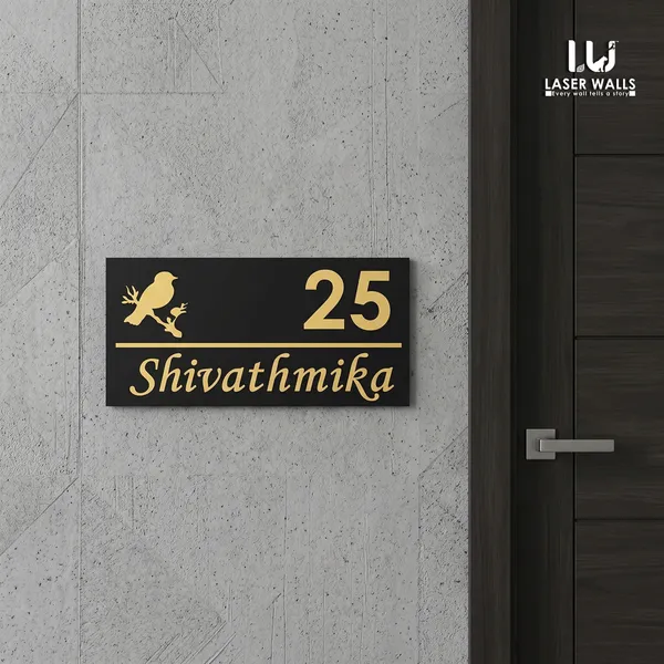 Black_Custom_House_Name_Plate_With_Number