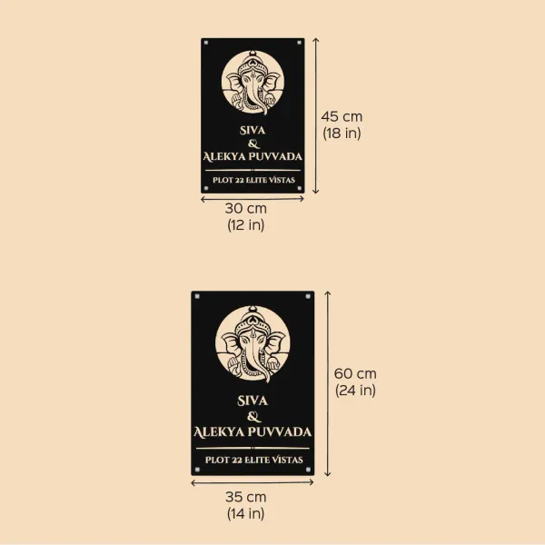 Metal_Contemporary_Ganesh_Address_Nameplate