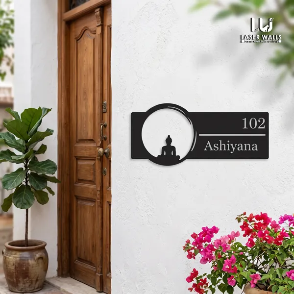 Budha_Farm_House_House_Name_Plate_Number_Plate_Wooden_Name_Plate_Customised_Number_Plate_Steel_Name_Plate_Lasercut_Name_Plate