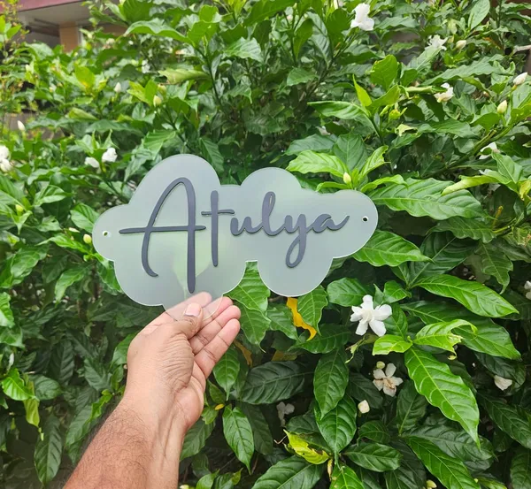 White_Cloud_Shape_Name_Plate