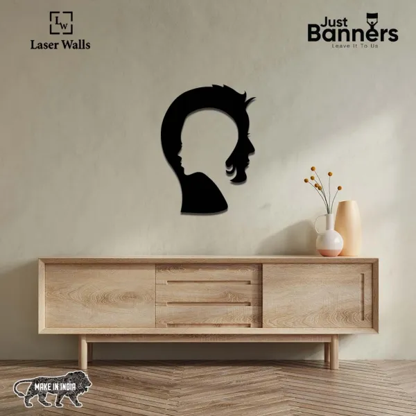 2_Face_Metal_Art_From_Laserwall_Two_Faces_Wall_Poster_Poster_Gift_Interior_Idea_Faces_Wall_Decal_Laser_Cut_Office_Wall_Art