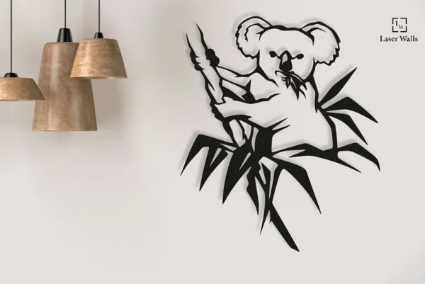 Kola_Metal_Art_From_Laserwall_Metal_Wall_Sign_Metal_Wall_Hangings_Office_Wall_Art_Geometric_Wall_Art_Animal_Wild_Wall_Art_Minimalist_Wall_Art