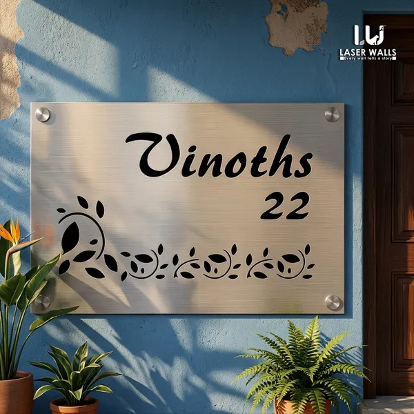 Stainless_Steel_Metal_Name_Plate_With_Dark_Acrylic_Back_Pannel_From_Laserwall