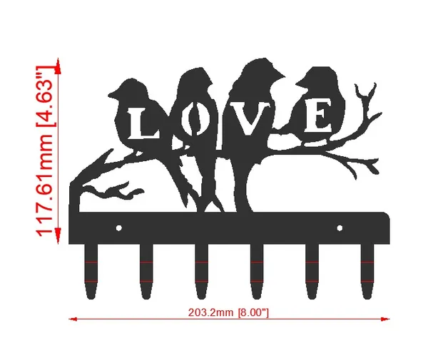 Metal_Decorative_Bird_Motif_Wall_Mounted_Key_Holder