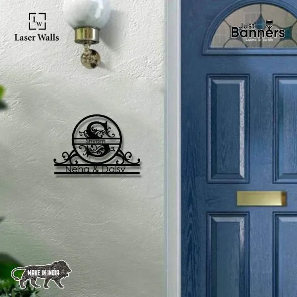Metal_Name_Plate_For_Your_House_From_Laserwall_Laser_Cut_Name_Plate