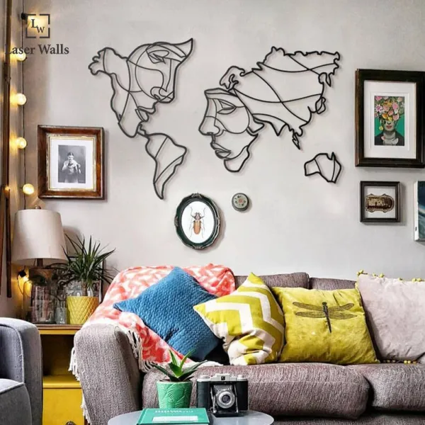 Home_Wall_Art_Metal_Wall_Decoration_Metal_World_Map_Hanging_Metal_World_Map_Minimalist_Line_Art_Aesthetic_Art_Gift_Laserwall