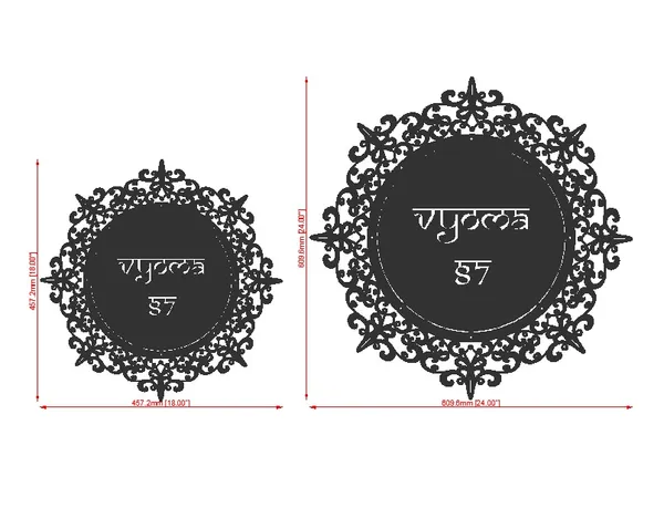 White_Ornate_Personalized_Floral_Wall_Decor