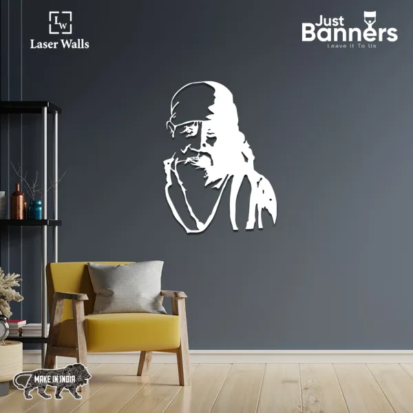 Saibaba_Metal_Wall_Art_Saibaba_God_Metal_Art_Laser_Cut_Metal_Wall_Art_Religious_Metal_Art_Elevation_Matal_Art
