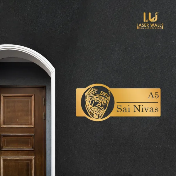 Sai_Baba_Farm_House_House_Name_Plate_Number_Plate_Wooden_Name_Plate_Customised_Number_Plate_Steel_Name_Plate_Lasercut_Name_Plate