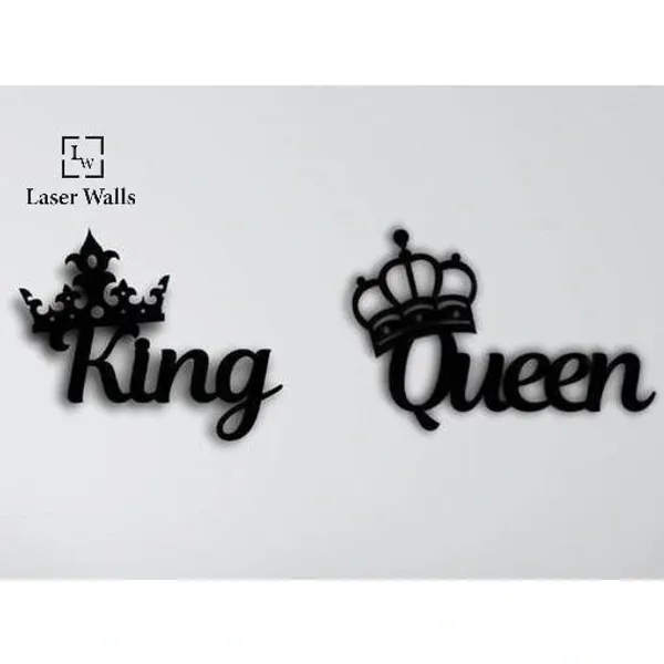 King_Queen_Metal_Art_From_Laserwall_King_Queen_Decoration_Wall_Decoration_Decoration_Wall_Art_Modern_Bedroom_Decoration_Gift