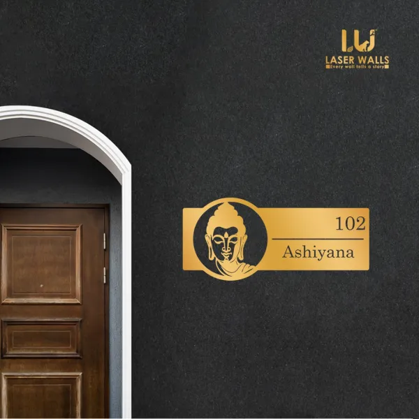 Farm_House_House_Name_Plate_Number_Plate_Wooden_Name_Plate_Customised_Number_Plate_Steel_Name_Plate_Lasercut_Name_Plate_Budha_Name_Plate