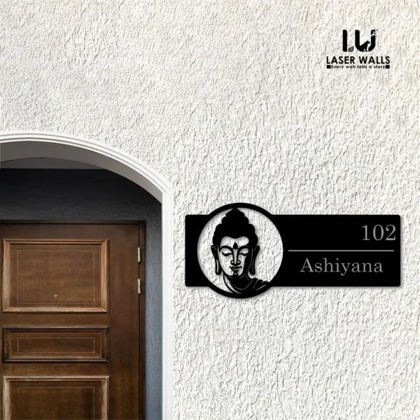 Farm_House_House_Name_Plate_Number_Plate_Wooden_Name_Plate_Customised_Number_Plate_Steel_Name_Plate_Lasercut_Name_Plate_Budha_Name_Plate