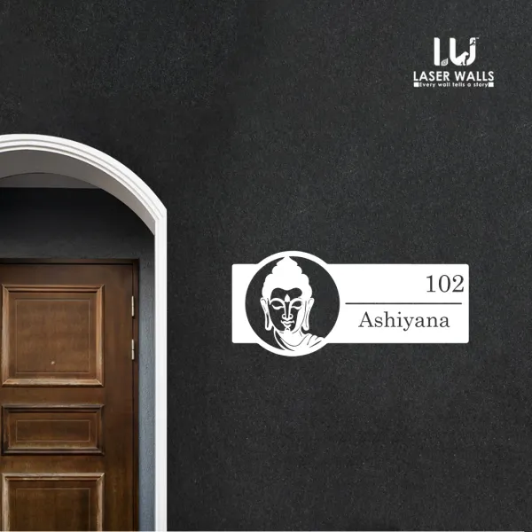 Farm_House_House_Name_Plate_Number_Plate_Wooden_Name_Plate_Customised_Number_Plate_Steel_Name_Plate_Lasercut_Name_Plate_Budha_Name_Plate