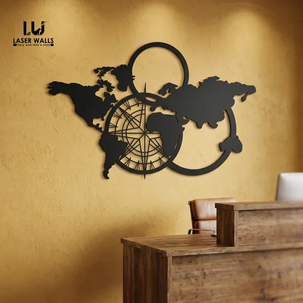 Map_Metal_Art_From_Laserwall_Metal_World_Map_Wall_Art_Metal_Wall_Decor_Metal_Wall_Art_Housewarming_Gift_World_Map_Metal_Wall_Sign_Travel