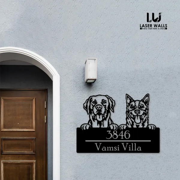 German_Shepherd_Dog_Farm_House_House_Name_Plate_Customised_Plate_Steel_Name_Plate_Lasercut_Name_Plate_Metal_Name_Plate_Office_Name_Plate
