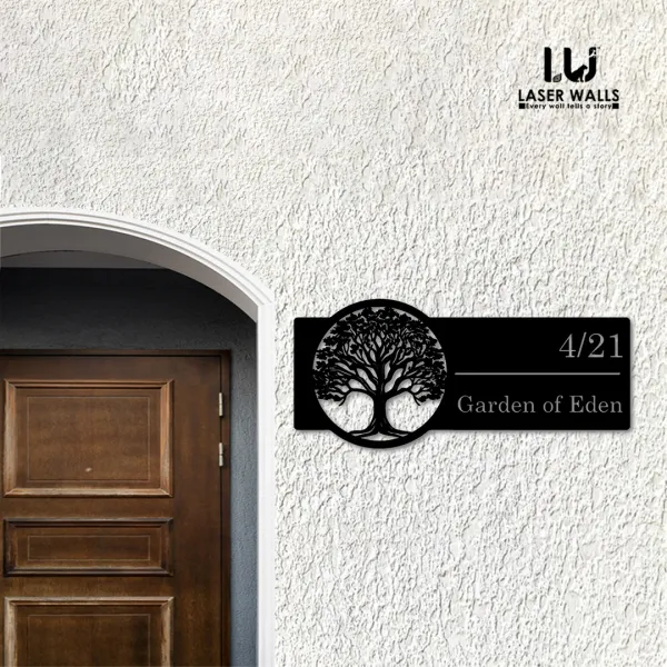 Tree_Farm_House_House_Name_Plate_Number_Plate_Wooden_Name_Plate_Customised_Number_Plate_Steel_Name_Plate_Lasercut_Name_Plate